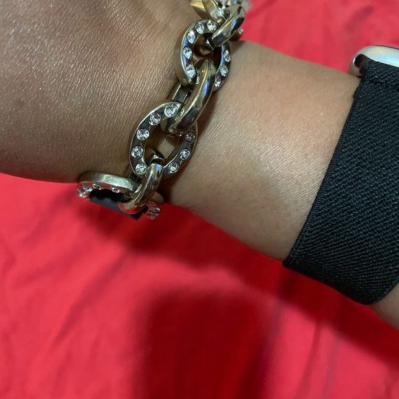 2 of Brown Leather and Gold Chain Womens Belt bracelet - Picture 16 of 16